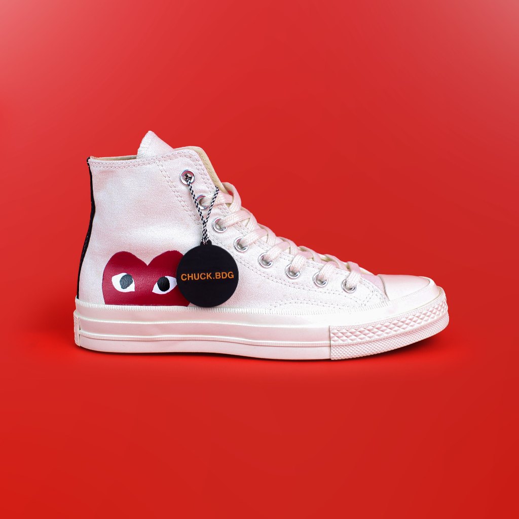 Converse 70s CTAS x CDG PLAY White High 100% Original
