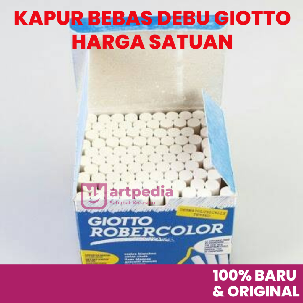 

Giotto Kapur Papan Tulis Putih / Blackboard Chalk Bebas Debu - Satuan