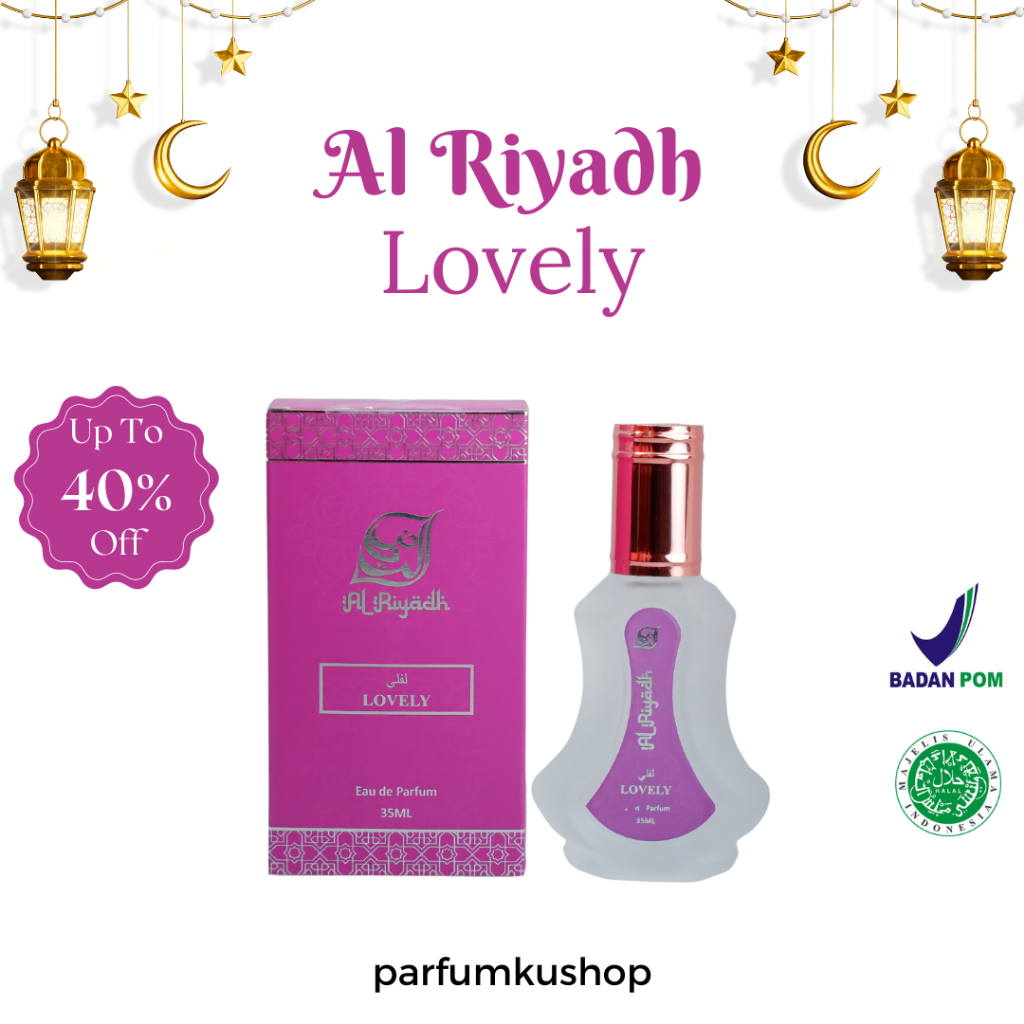 Parfum Al Riyadh Lovely | Lovely | Parfum Arabian | Parfum EDP | Parfum Tahan Lama | 35 ML