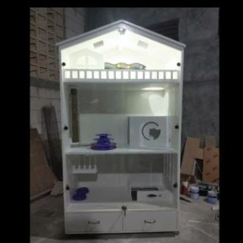 kandang kucing bahan kayu custom