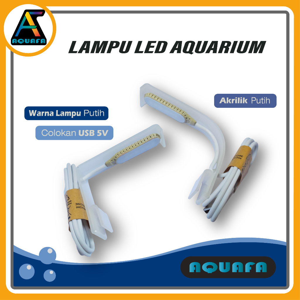 Lampu Aquarium USB LED 5volt Model Minimalis dan Simpel                                             