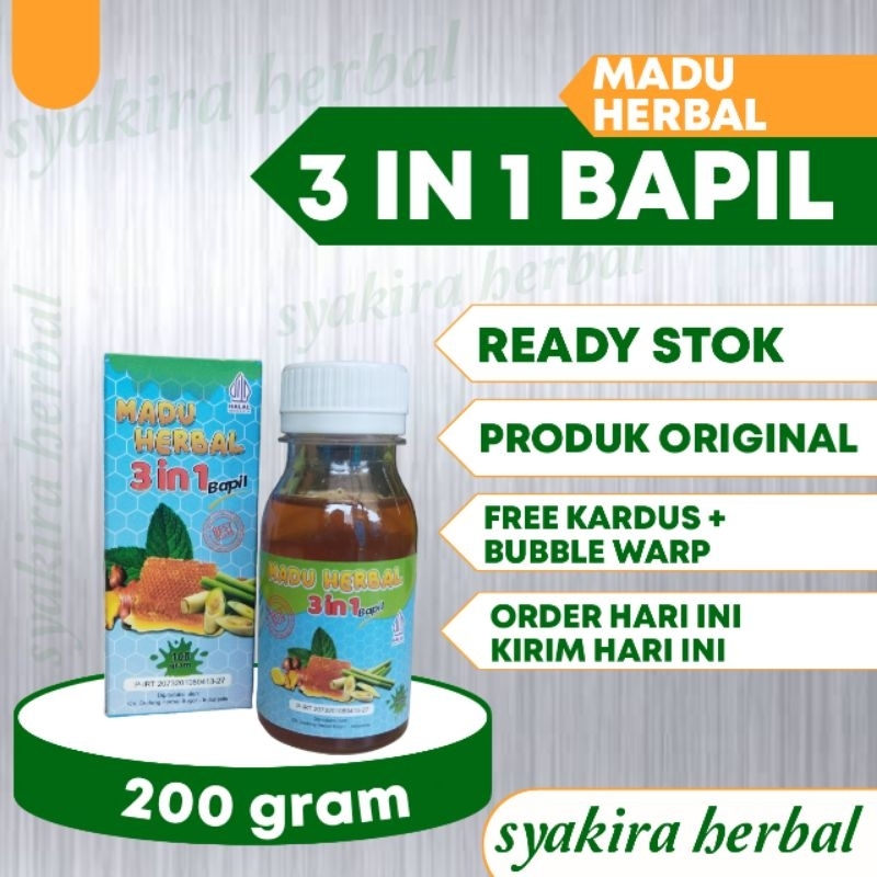 MADU HERBAL 3 IN 1 BAPIL Batuk Pilek Anak Madu Bapil Anak Batuk Anak Pilek Anak Paling Ampuh