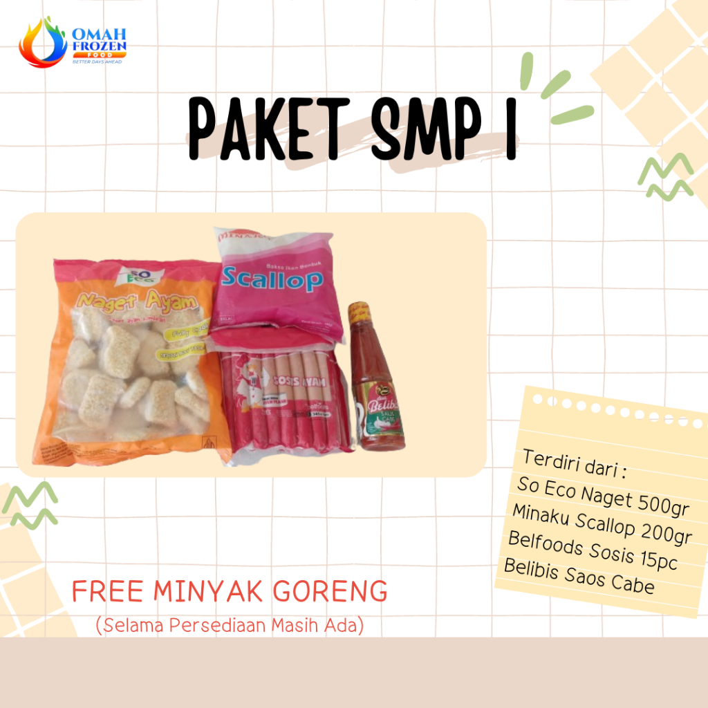 

Paket Frozen Food Paket Ramadhan Paket Murah (NON COD DILUAR KOTA JATENG) ORDER COD LUAR KOTA JATENG BISA TANYAKAN ADMIN TERLEBIH DAHULU. ORDER COD LUAR KOTA JATENG, TANPA ADA KONFIRMASI AKAN KITA KIRIM UANG DALAM AMPLOP SENILAI HARGA BARANG SAJA, (jika a