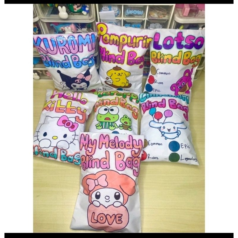 Blind Bag Sanrio Paper squishy DIY homemade