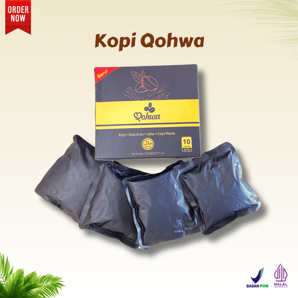 

Kopi Premium New Qohwa Membantu Meningkatkan Konsentrasi ORIGINAL 1 BOX