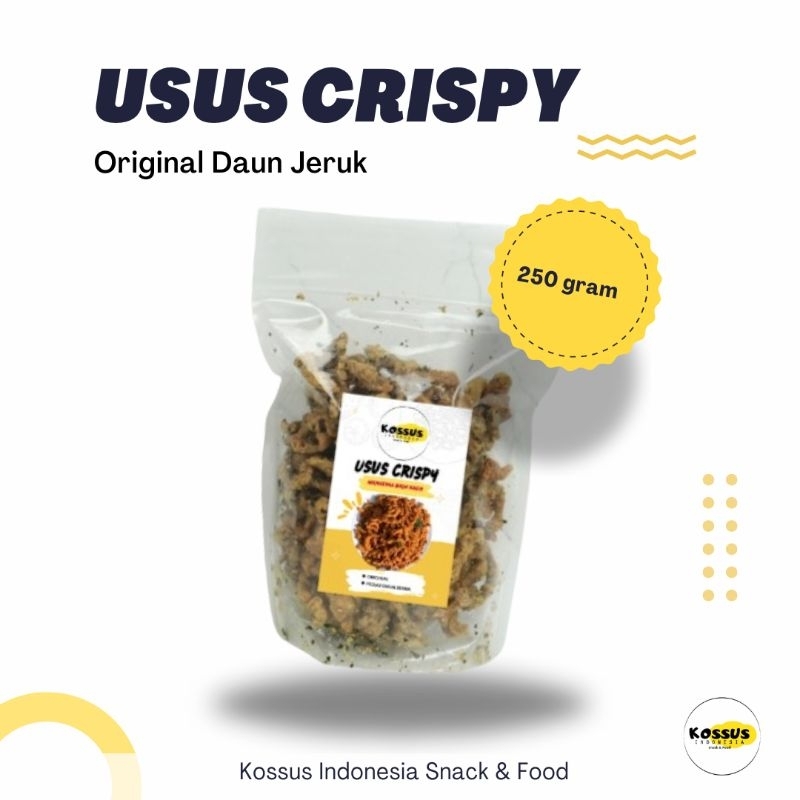 

KOSSUS INDONESIA - Usus Ayam Crispy Original Daun Jeruk 250 gram