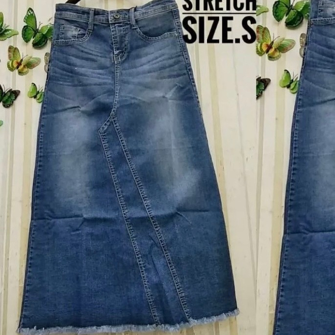 ROK JEANS SPAN // ROK JEANS SCTRET // ROK JEANS TERBARU 2024 // JUMBO // SPAN KEKINIAN KOOREAN