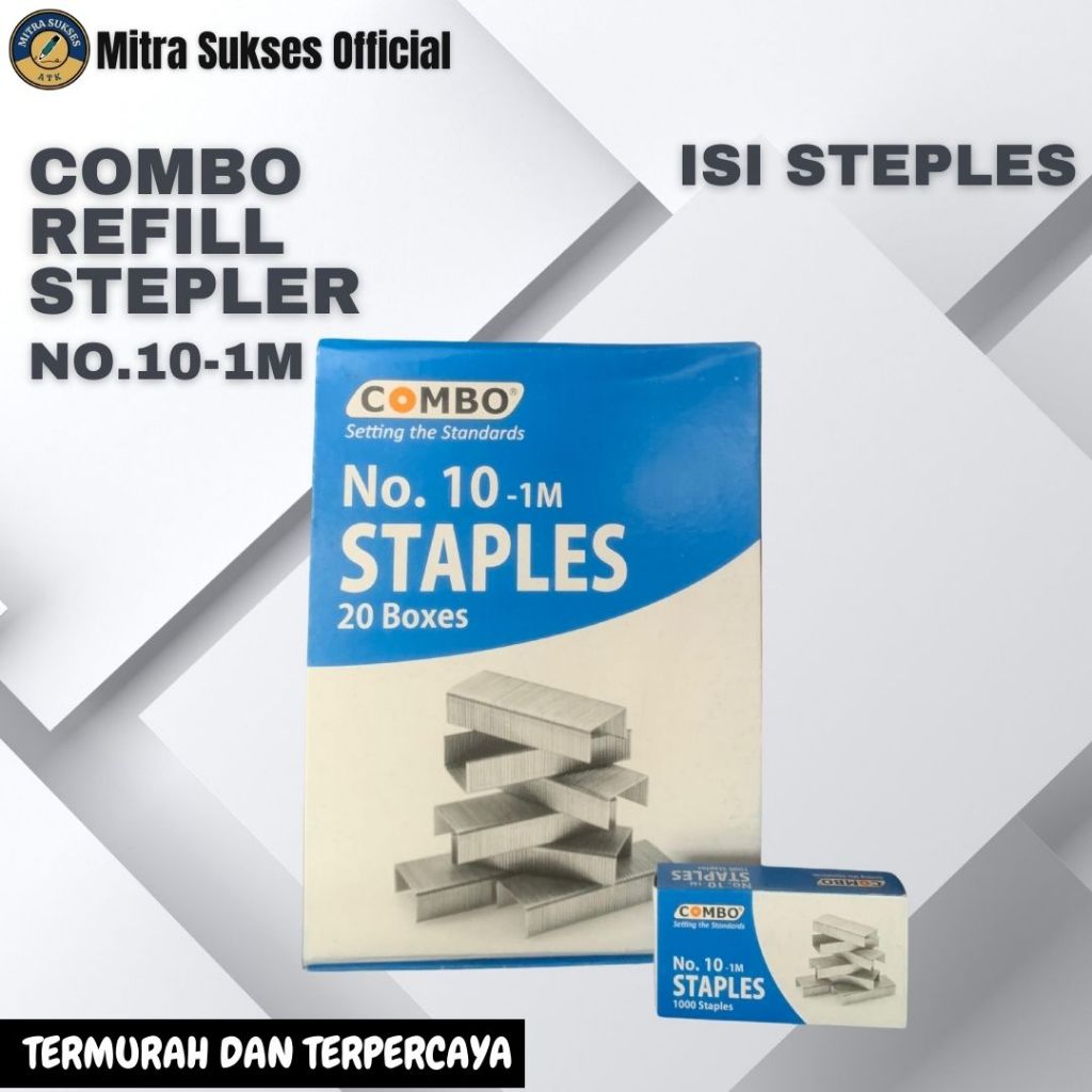 

Isi steples / Refill Stapler Combo No.10-1m 1 Box 20 pack