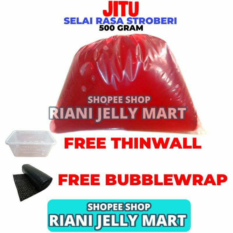 

Selai Stroberi Jitu Ekonomis 500 Gram Repack