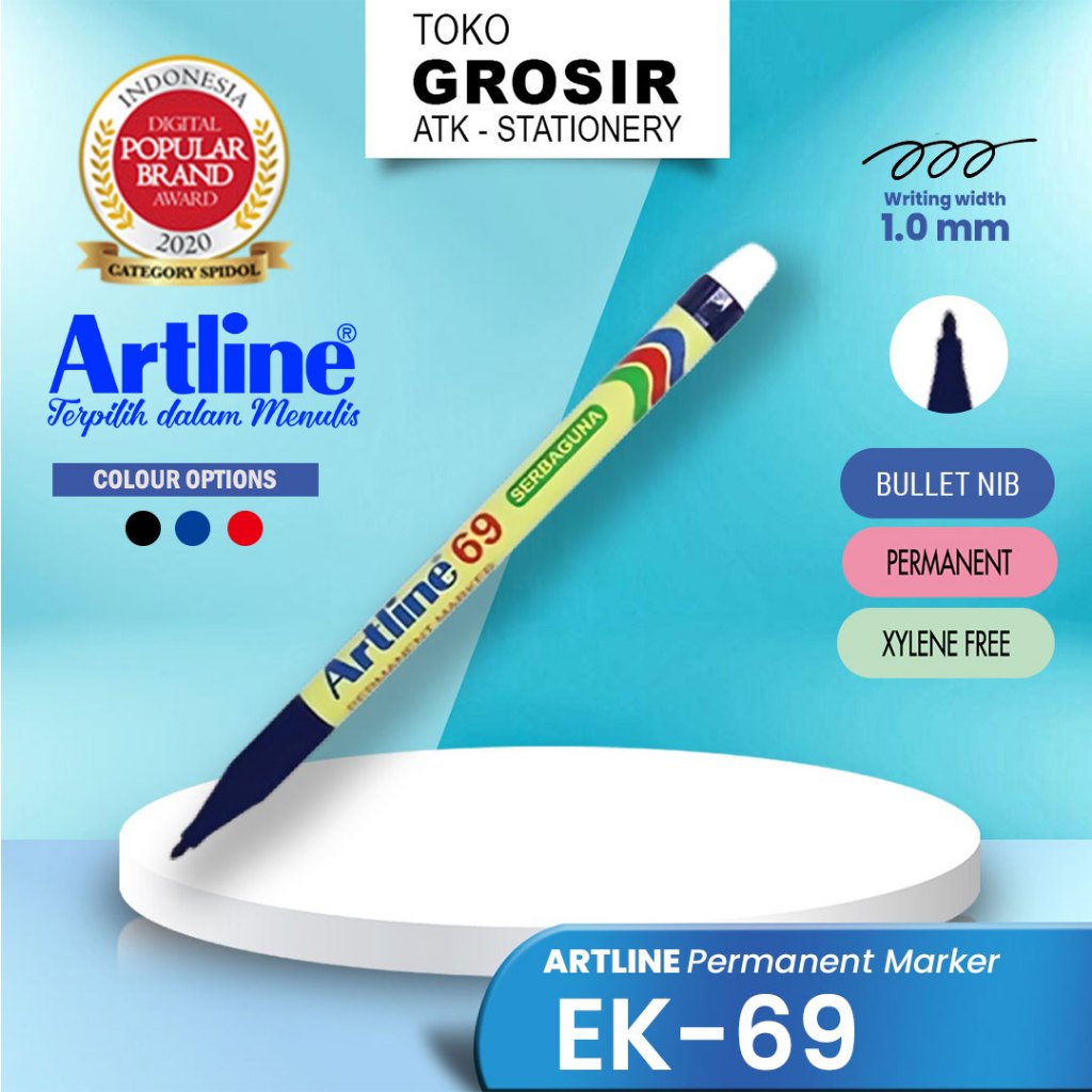 

GROSIR Spidol Permanen Artline EK-69