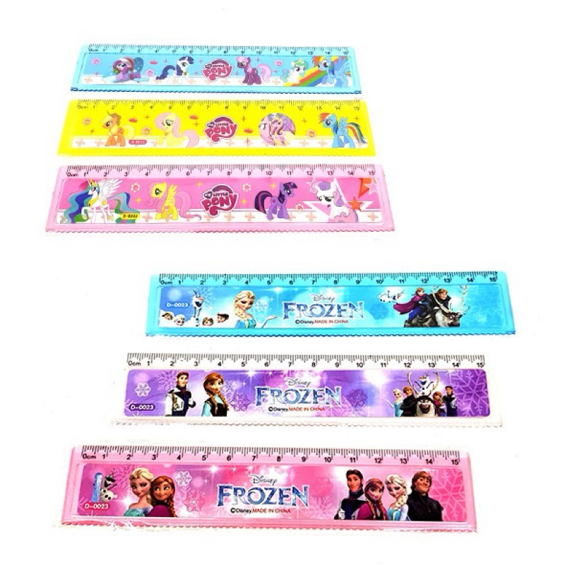 

1Pcs Penggaris Plastik fancy 15cm Karakter /Penggaris murah sekolah 15cm 1112