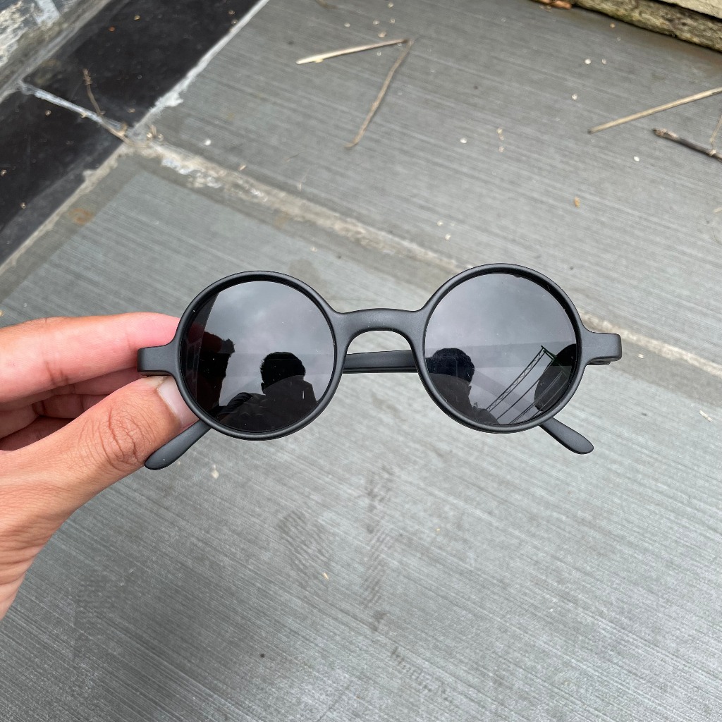 Kacamata Hitam Bulat Kacamata Boboho John Lennon