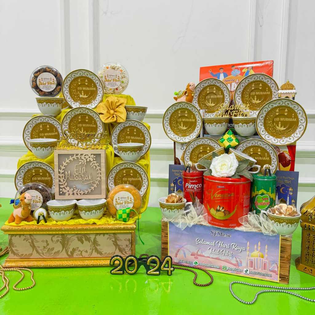 

Paket Dekorasi Parcel Hampers Hadiah Idul Fitri Kue Kering Keramik 203