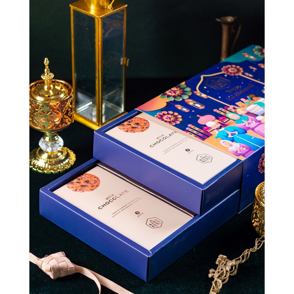 

PARCEL RAMADAN Premium/Hampers Cookies/ Kimy Kuky TwinPack Eid Mubarak