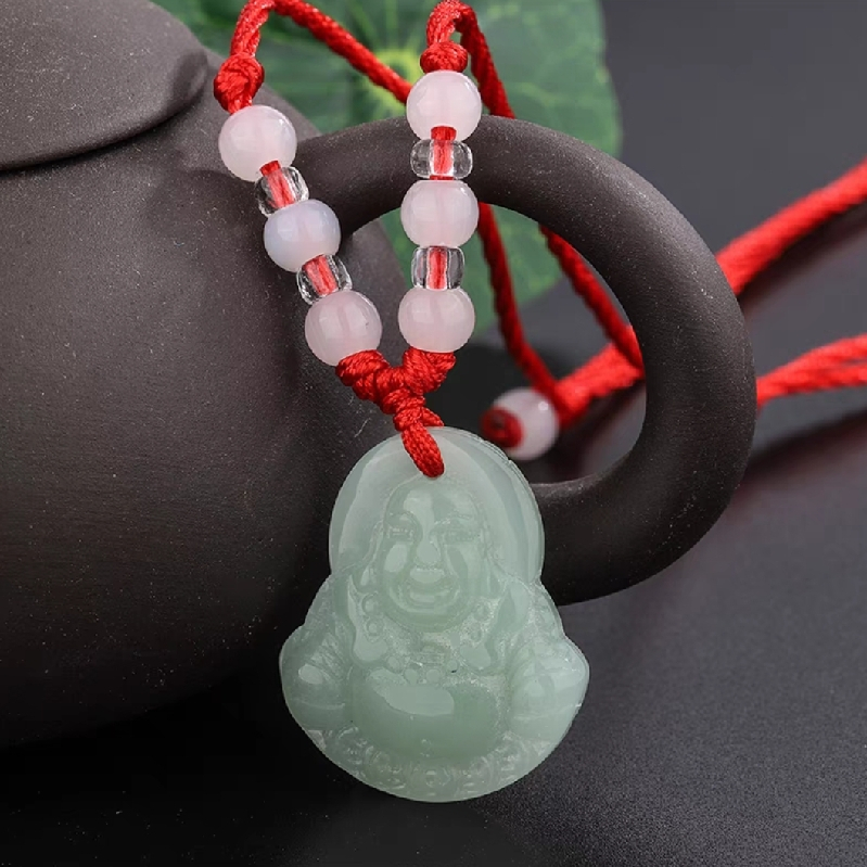 Kalung Liontin Giok Taiwan Dewi Kwan Im / Budha Matreiya