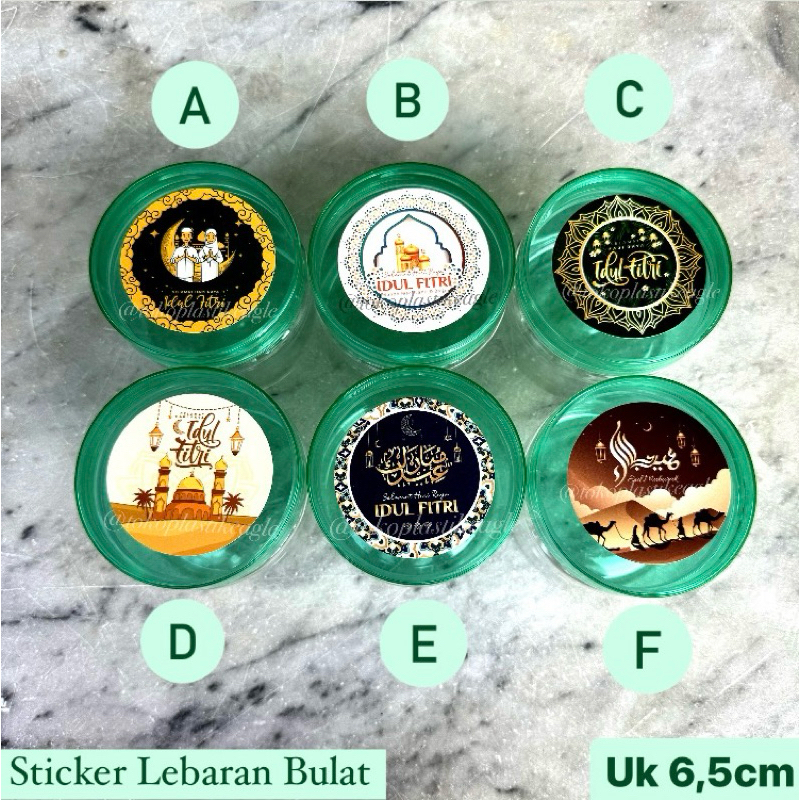 

(isi 10pcs) [EDISI IDUL FITRI] Sticker Lebaran Bulat 6,5cm