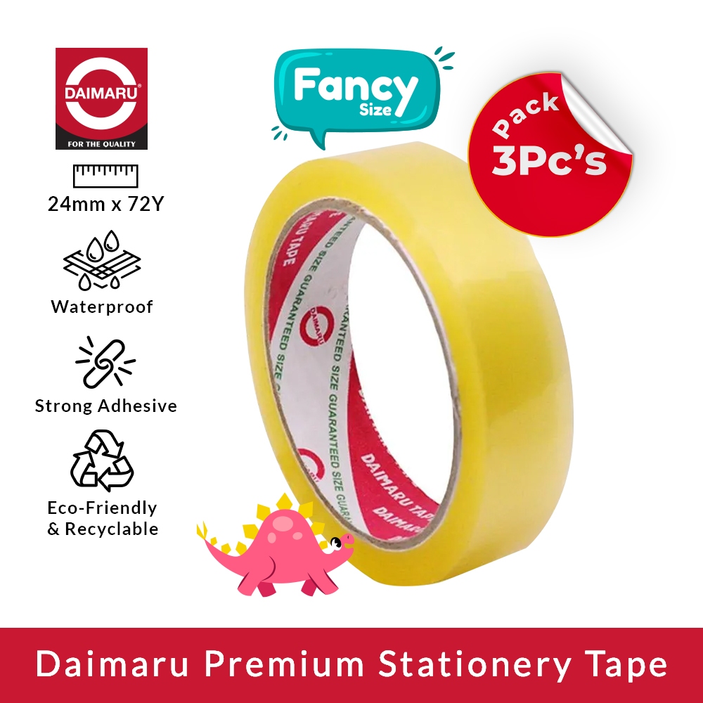 

Daimaru Stationery Tape 24mm x 72 Yard Paket 3Pcs