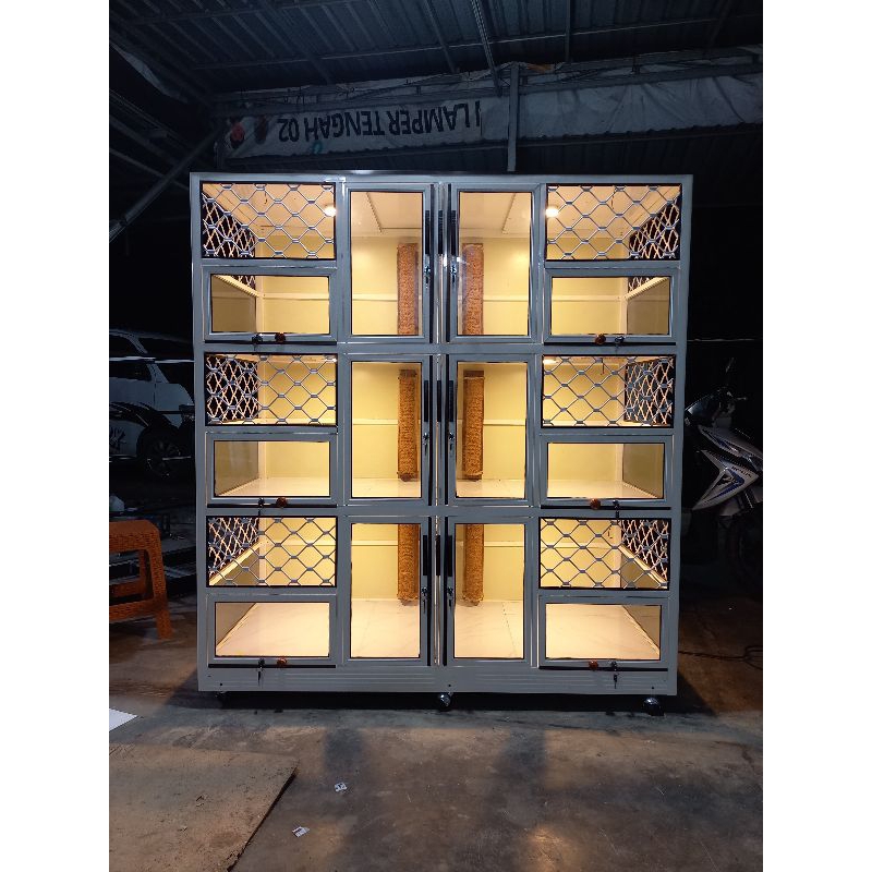 Kandang Kucing 6 kamar