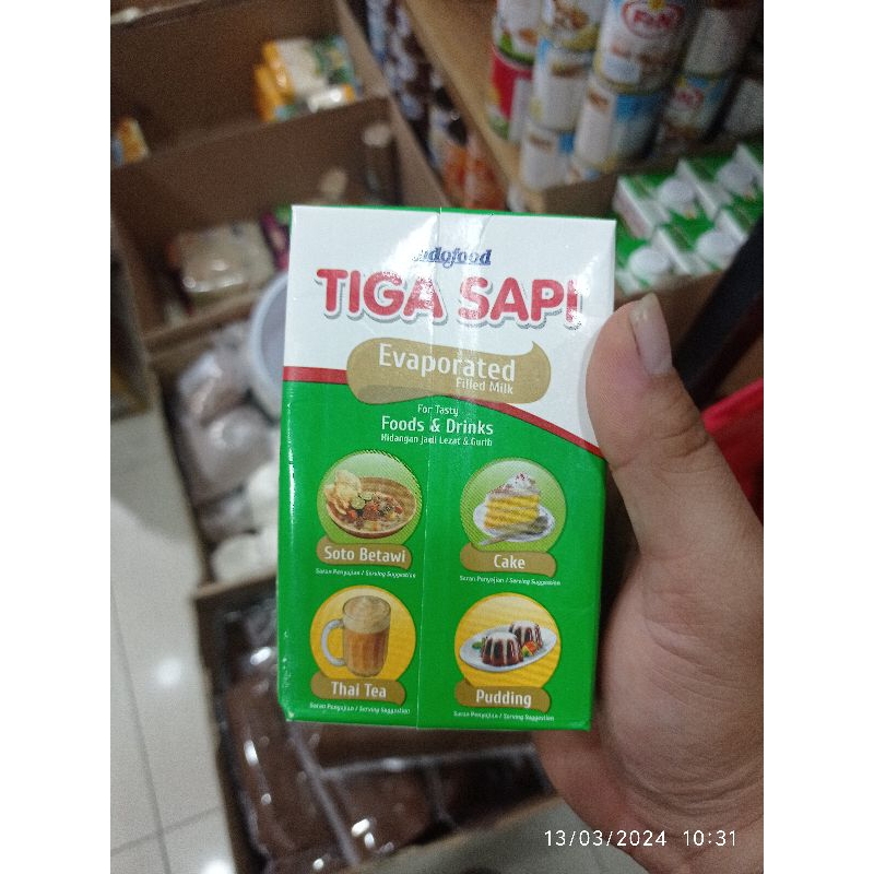 

SUSU EVOPORASI TIGA SAPI 500gr - COCOK UNTUK MINUMAN, KUE,SOTO,PUDDING