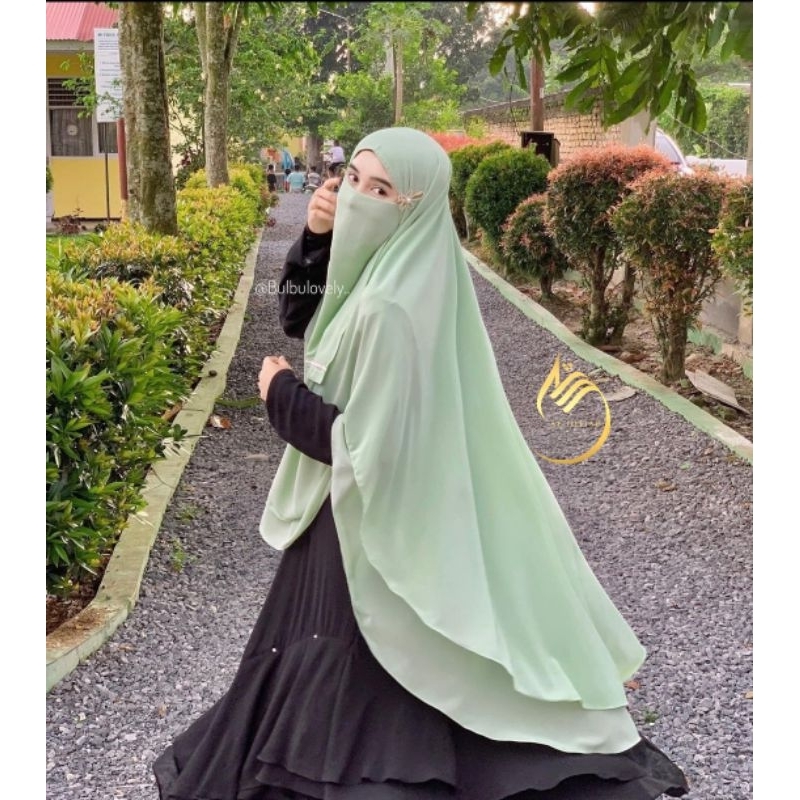 khimar syari 2 layer | Aeheejab