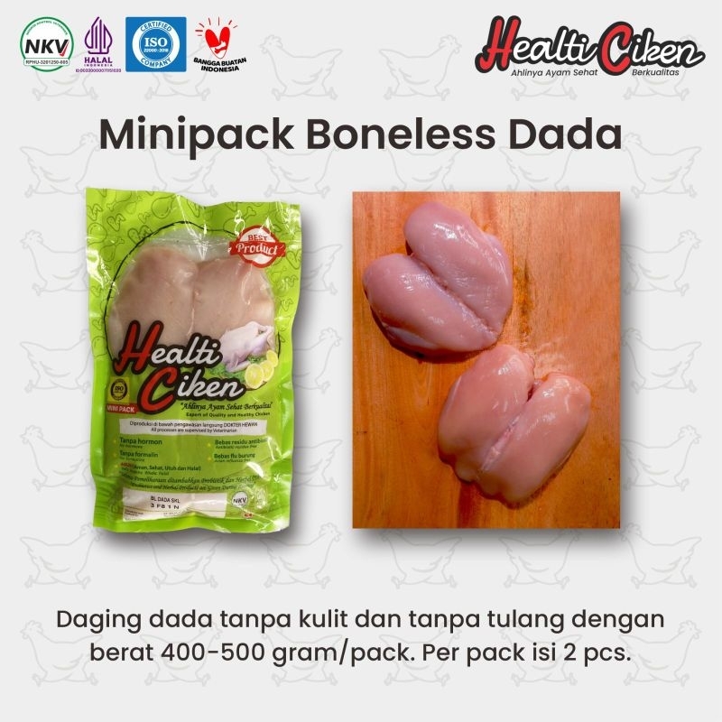 

Healti ciken ayam probiotik organik | Fillet dada 500gr