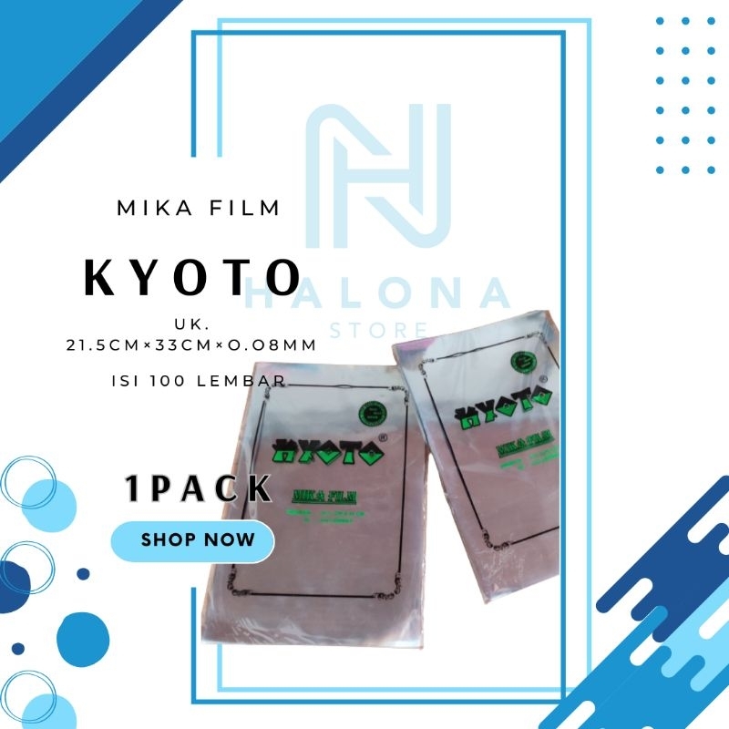 

[ 1 Pack] Mika Film / Plastik Jilid Kiyoto 100 Lembar