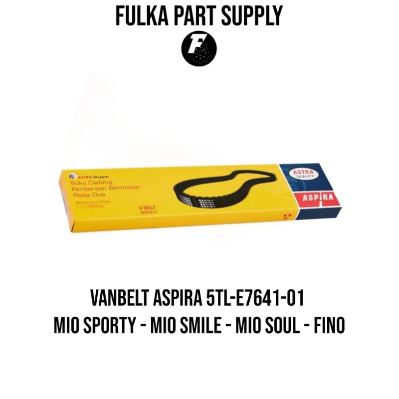 VAN BELT PANBEL ONLY ASPIRA 5TL YAMAHA MIO MIO SOUL FINO KARBU NOUVO NUVO ORI ASTRA ASPIRA V BELT AS