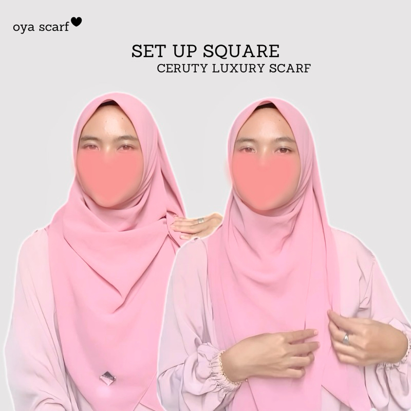 Segiempat Ceruty Babydoll Oya Scarf-Segiempat Zahraa Ceruty by oyascarf-Segiempat Malaysia-Segeimpat