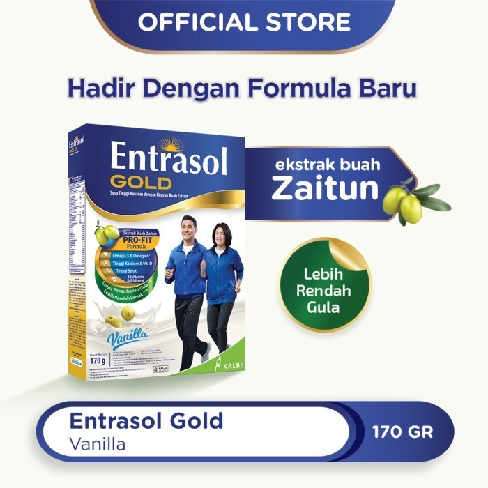 

ENTRASOL GOLD 170GR UN TUK USIA 50TH KEATAS