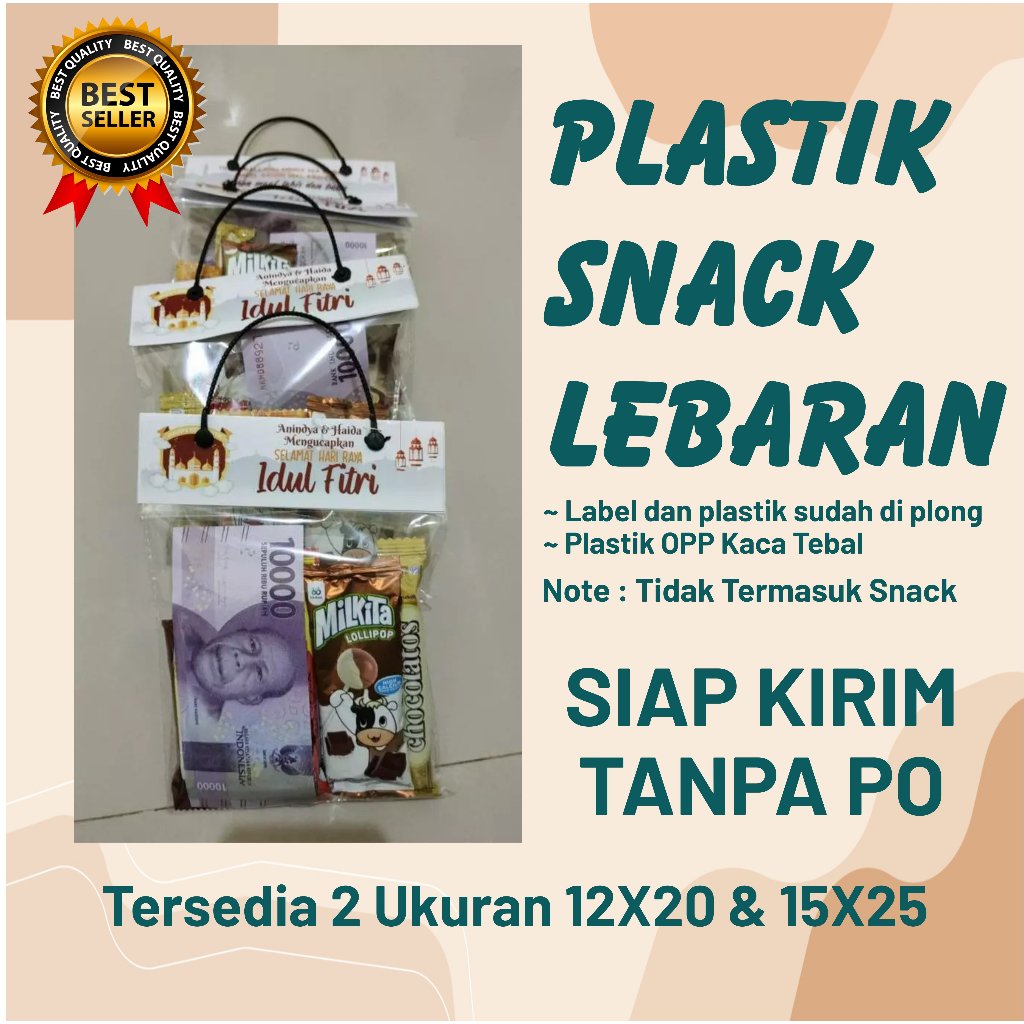 Plastik Snack Lebaran / Tas Snack Idul Fitri / Plastik Angpao Lebaran