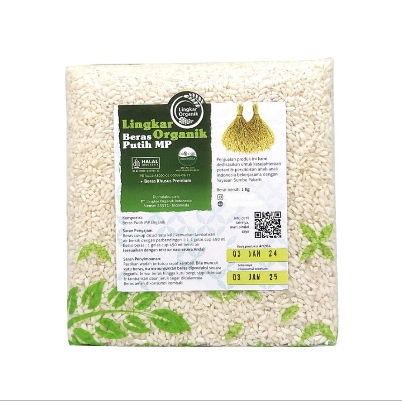 

Lingkar Organik Beras Menthik Putih (1 kg)
