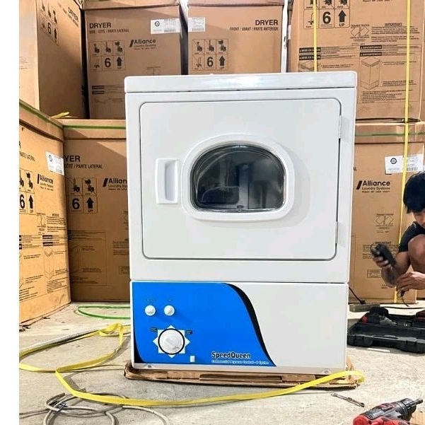 mesin pengering gas speed queen 15 kg | mesin laundry panel bawah