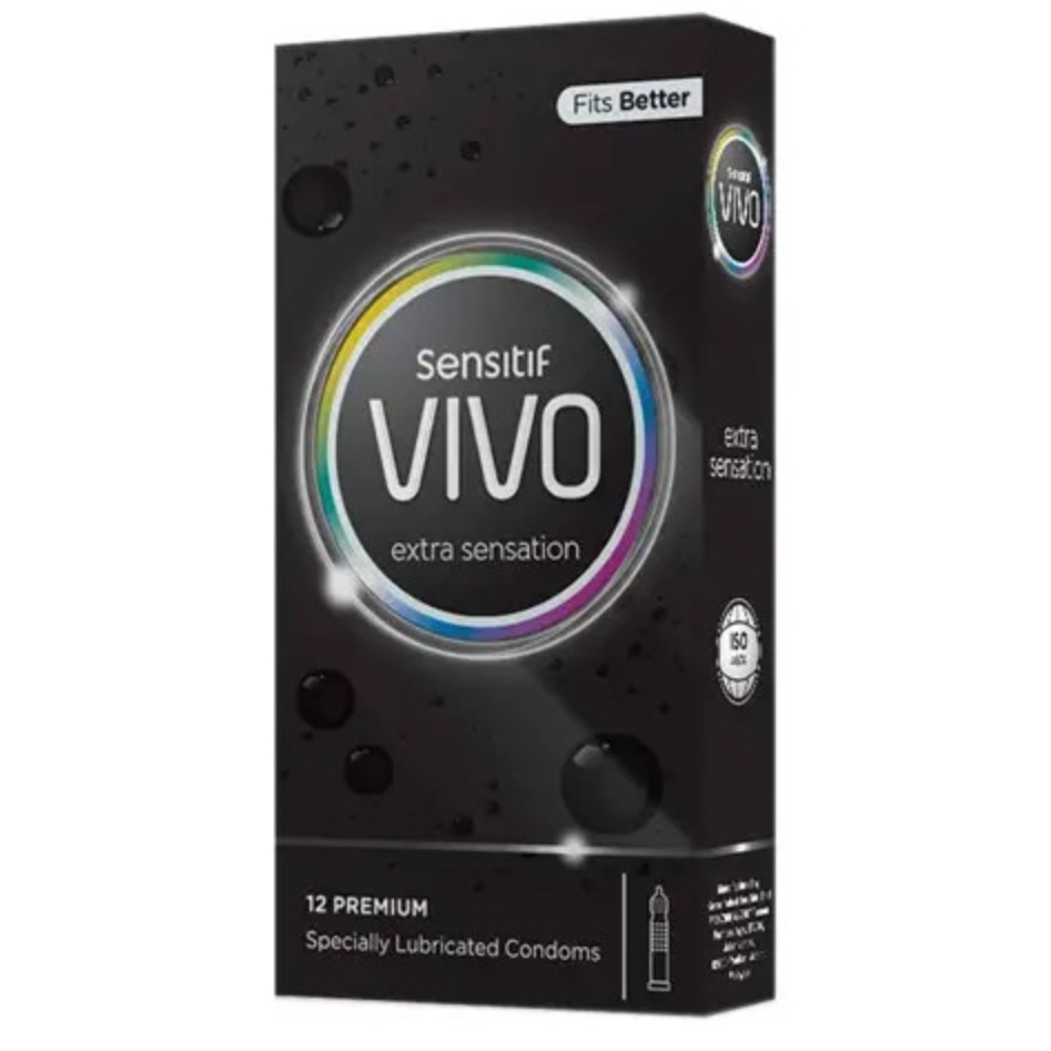 VIVO Extra Sensation 12's ~ Alat Kontrasepsi Pria..untuk Meningkatkan Hubungan Pasutri   [HERBALStor
