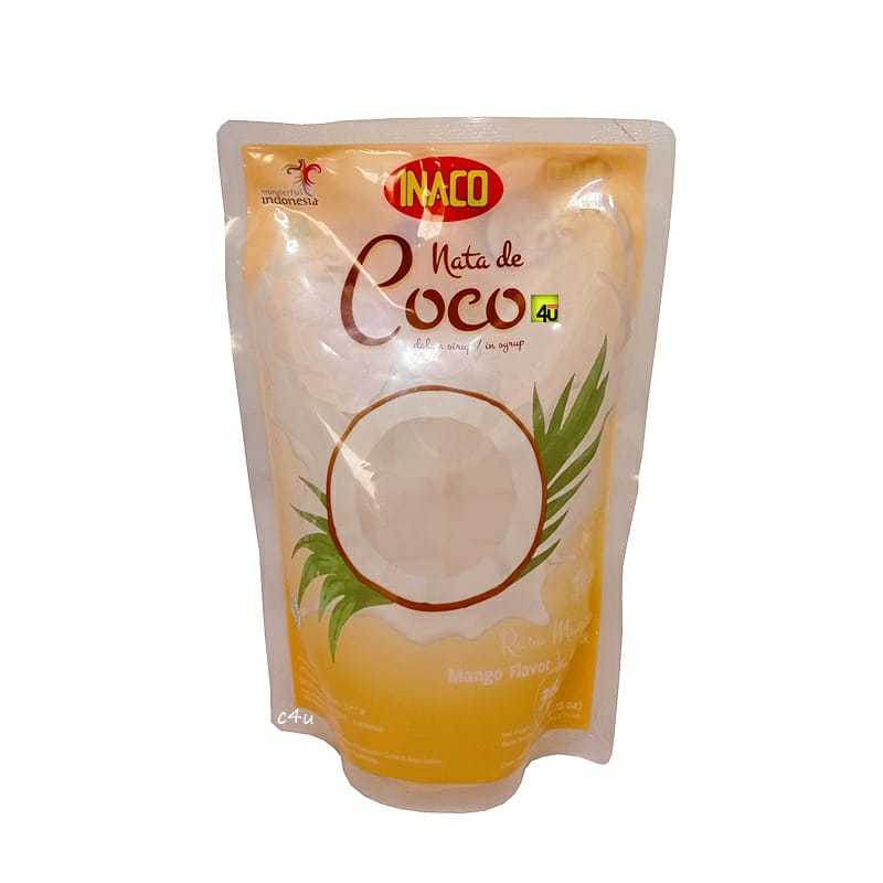 

inaco nata de coco mango 360gr - inaco nata de coco mangga