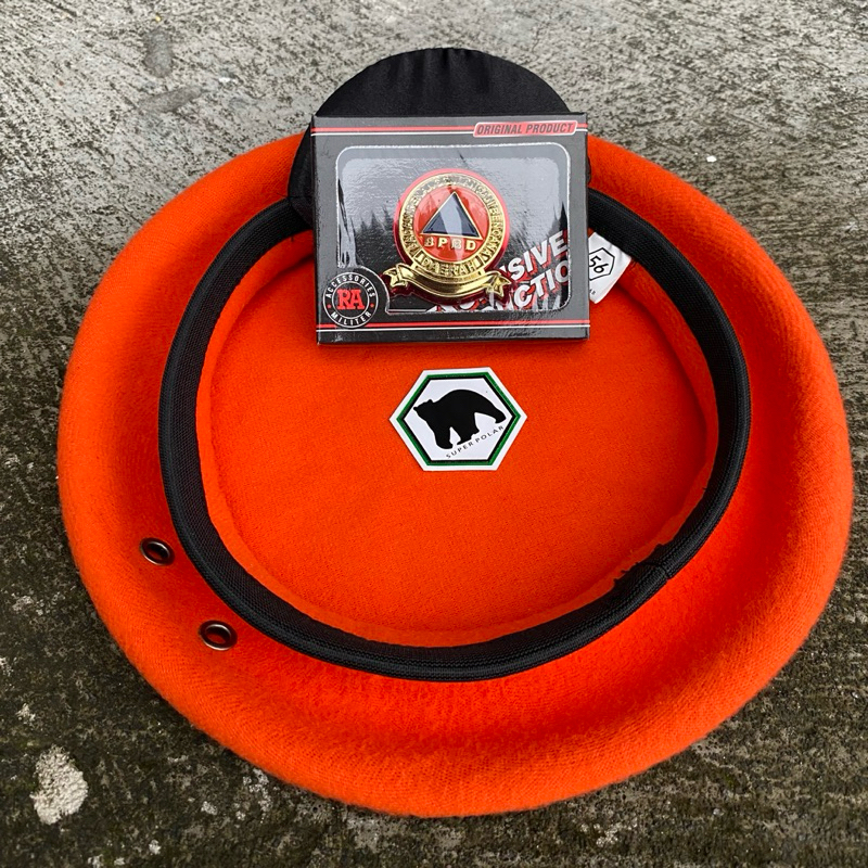 TOPI BARET ORANGE BPBD