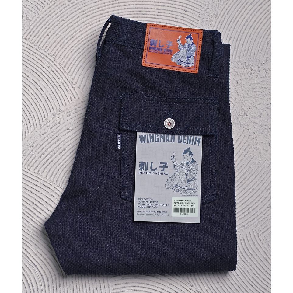 ART P2W WINGMAN DENIM  FATIGUE INDIGO SASHIKO