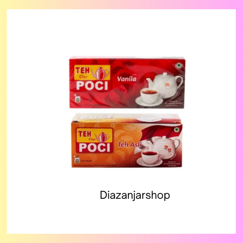 

Teh Celup Cap POCI Vanila/Asli Isi 25 bag Asli Gunung Slamet.