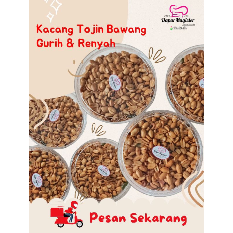 

Kacang Tojin Bawang Gurih & Renyah 500 Gr