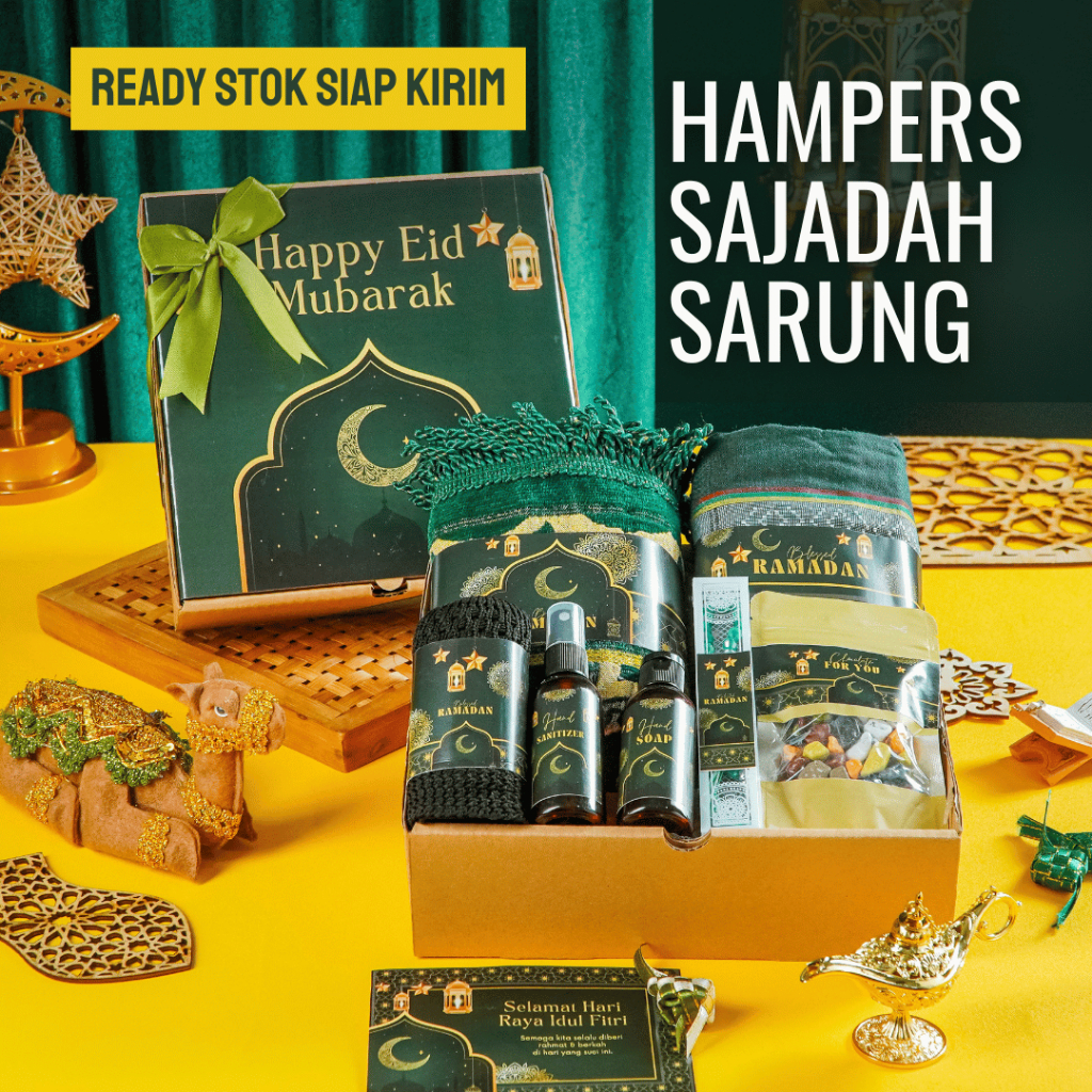 

Hampers Ramadhan Sajadah Sarung | Hampers Idul Fitri Peralatan Alat Sholat Sarung Sajada Muslim Parcel Coklat ied eid mubarok Kado sarung laki laki Ayah Hampers Ramadan cowok