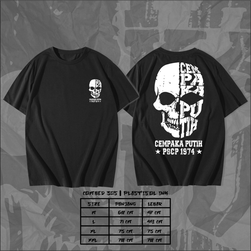 KAOS CEMPAKA PUTIH TENGKORAK TERBARU • KAOS CEMPAKA PUTIH MURAH KAOS CEMPAKA PUTIH KEREN KAOS CEMPAK