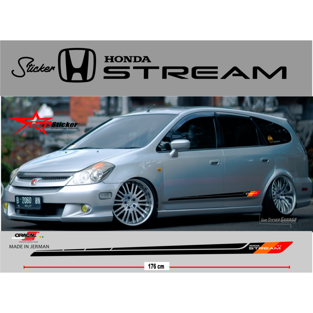 STICKER HONDA STREAM  AKSESORIS HONDA STREAM