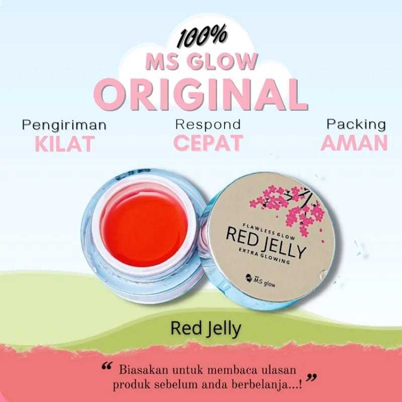 ❤ MEMEY ❤ MS GLOW Flawless Glow Red Jelly Extra Glowing