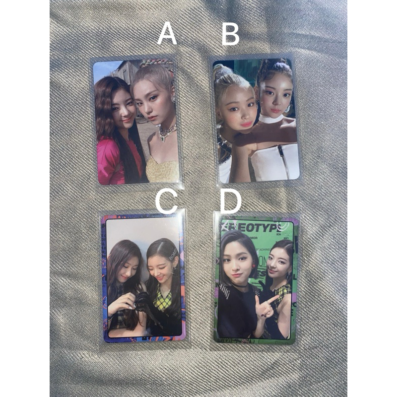 itzy official photocard wannabe, not shy