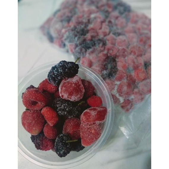 

EMF496 Free Ongkir FROZEN MIX BERRY MIX BERRIES RASBERY MiX 5GR