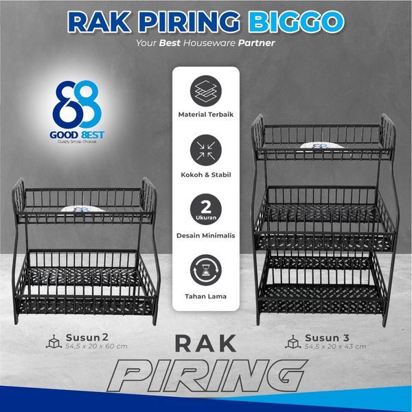 Rak Piring BigGo 03 Black