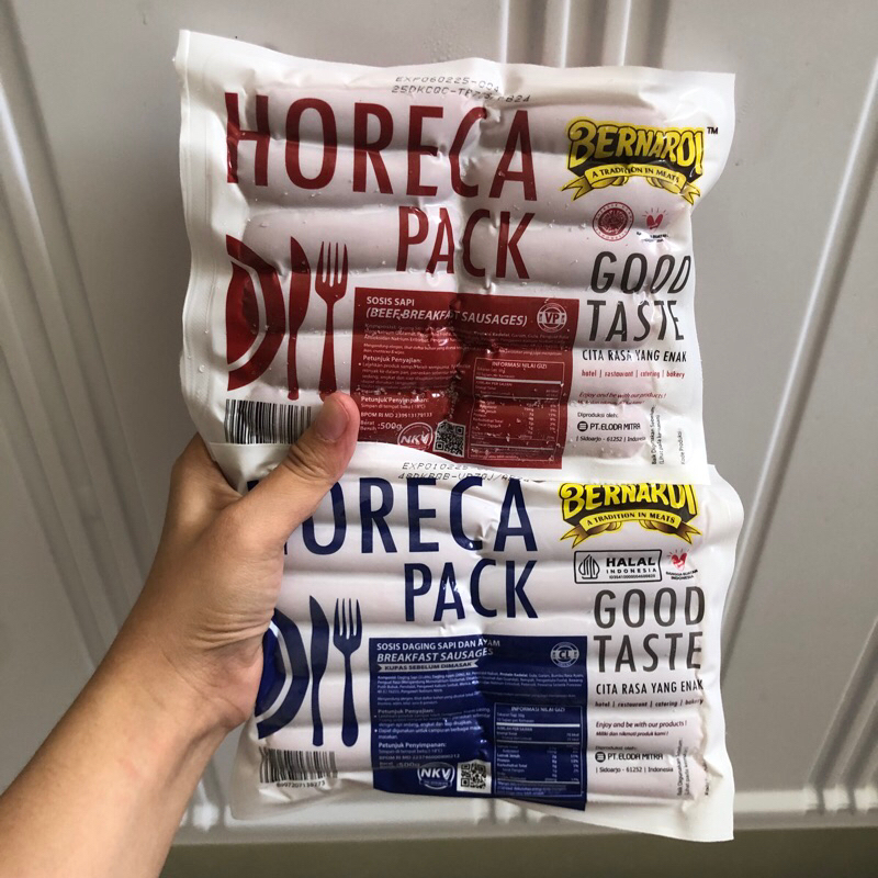 

Sosis Bernardi Horeca Pack Beef Breakfast Sausages 500gr