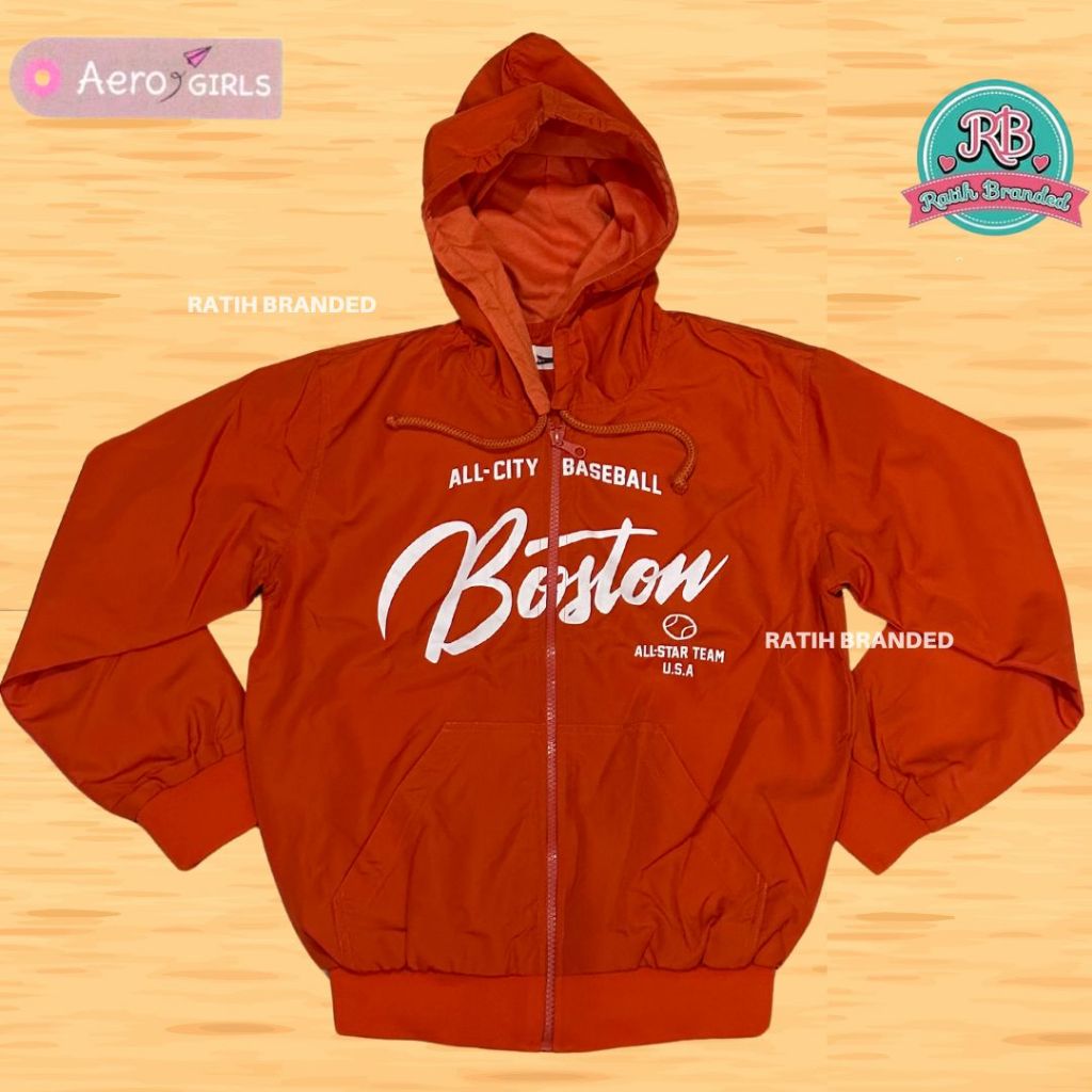 Aero kids jaket parasut anak perempuan aero girls tangan panjang branded matahari original obral mur