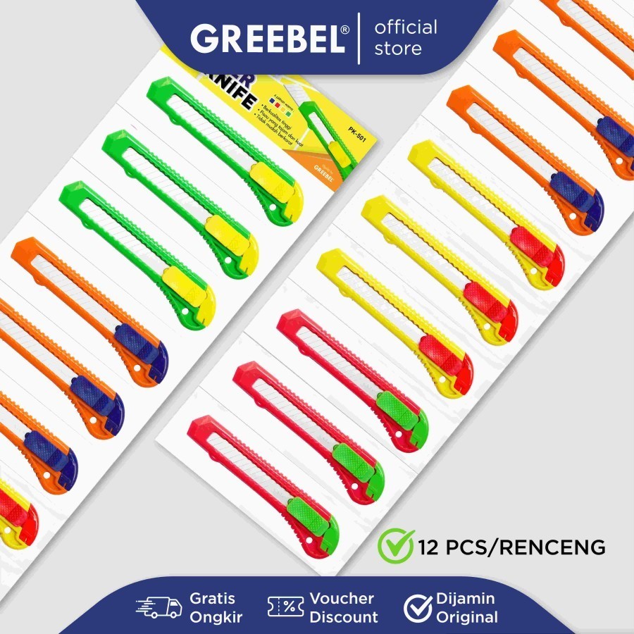 

KF || Pisau Cutter Besar Greebel Parko PK-501 - SATUAN