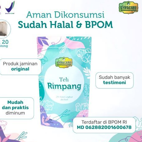 

Teh Celup Rimpang Syifacare 100% Teh Herbal Alami I Teh Rempah Resep JSR