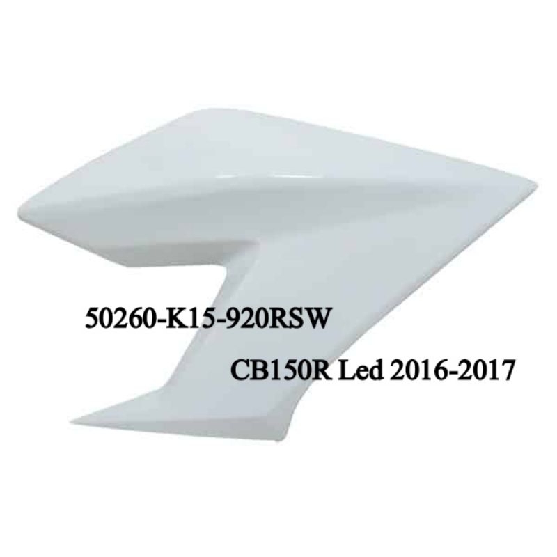 Shroud R BLK 50260-K15-920RSW Sayap Tengki Kanan PUTIH Honda CB150 R LED 2016
